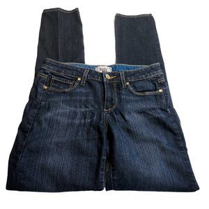 Paige Denim Co Jeans Skyline Skinny Style Low Rise Womens Size 26 Blue Dark Wash